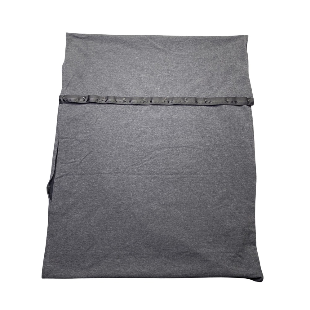 Lululemon Vinyasa Scarf Heathered Charcoal Grey Snap Infinity Wrap Scarf‎
